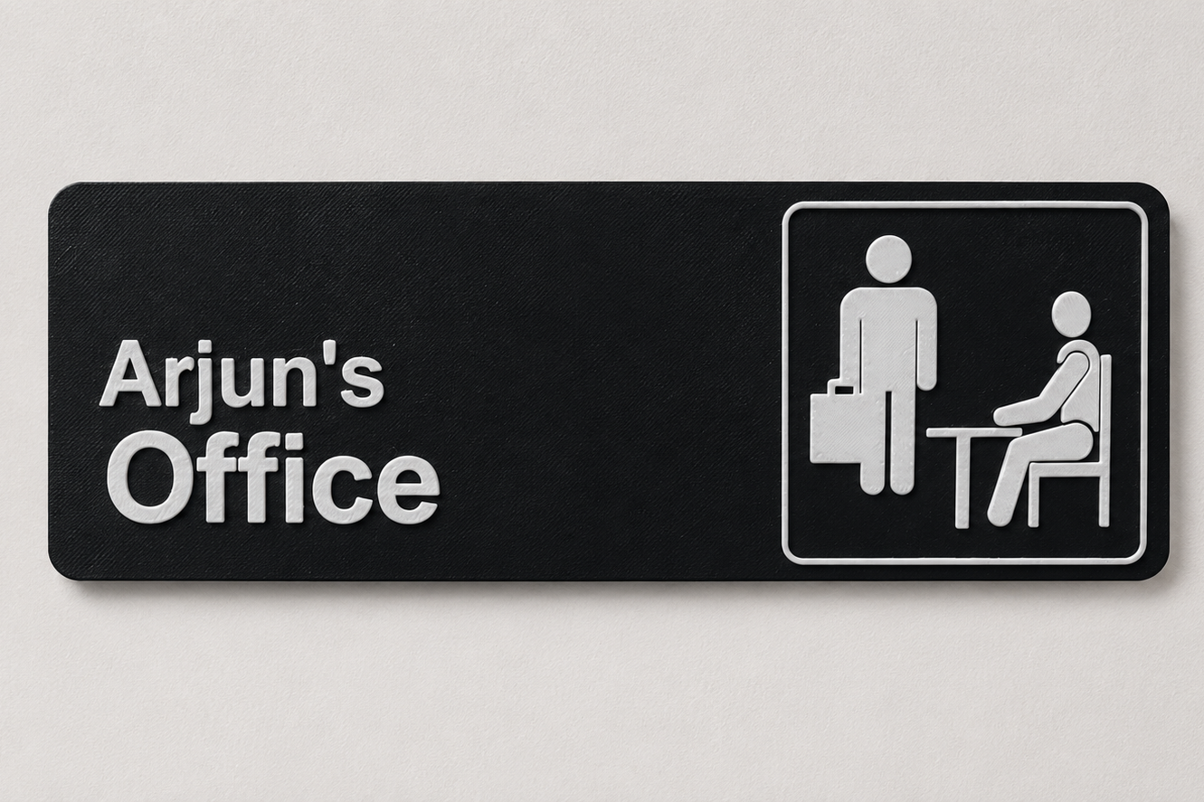 Customizable Nameplate