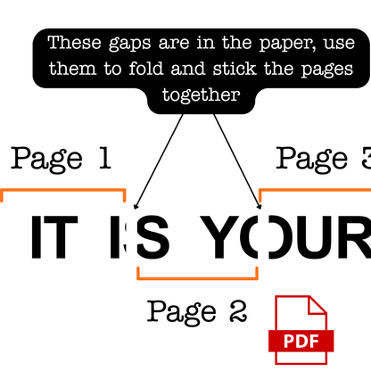 IT IS YOUR BIRTDAY. Printable Sign